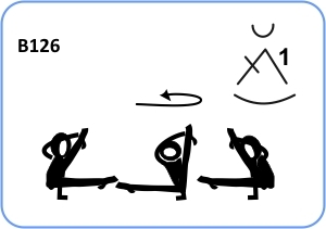 1 ARM STRADDLE SUPPORT ½ TURN 1 LEG VERTICAL (SECATI)